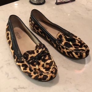 michael kors fur loafers